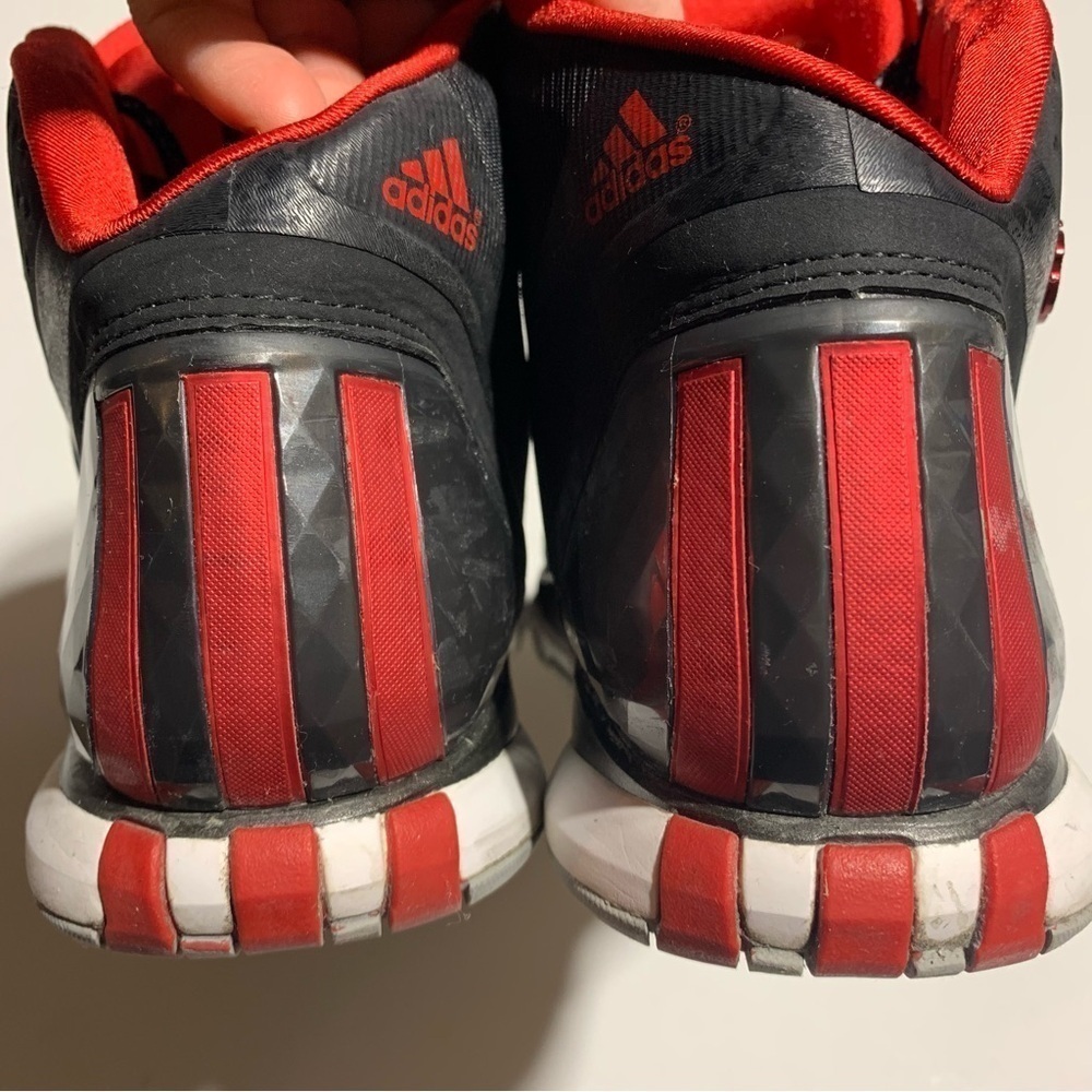 Adidas Derrick Rose Black and Red High-Top Sneakers - Picture 7 of 10